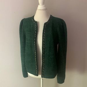 Express Structured Cardigan with Chain Detail - Size L